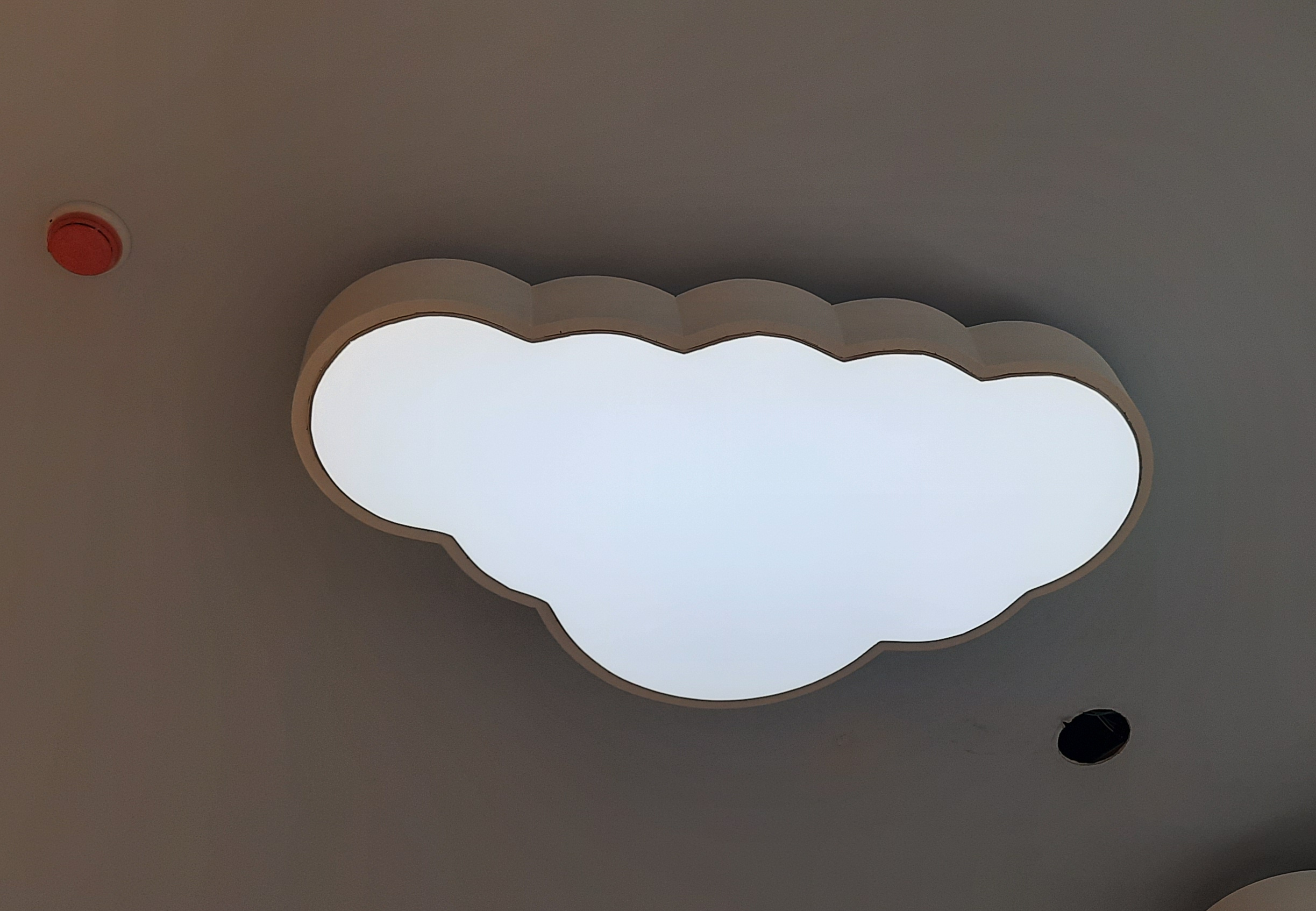 A Newmat cloud shaped stretch ceiling.