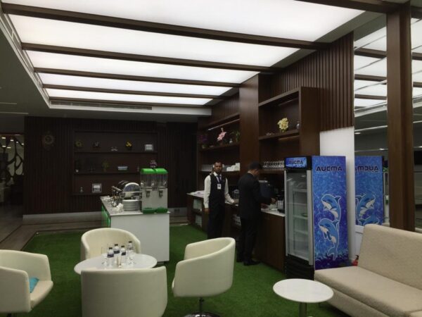 This picture showcases NEWMAT Stretch ceilings installed at Airport Lounge of Shah Amanat International Airport.