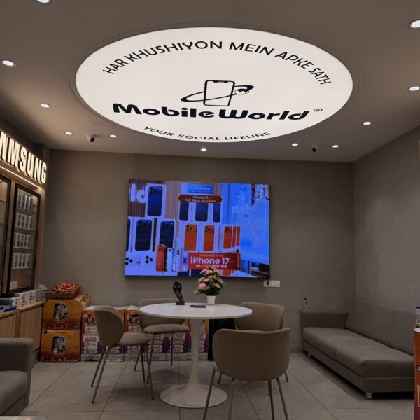 Printed Stretch Ceiling for Mobile Showroom